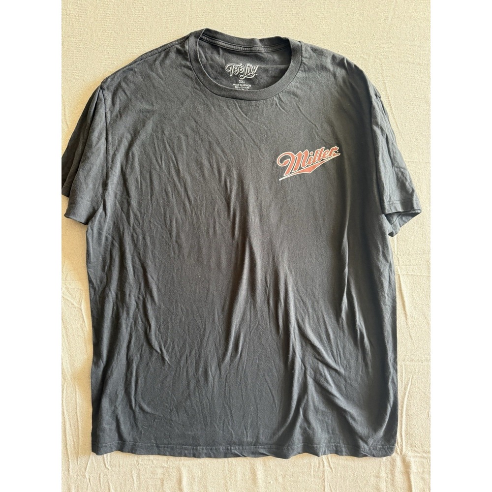 Miller Beer T Shirt 2XL 100% Cotton